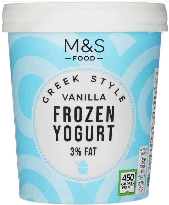 Marks & Spencer Greek Style Vanilla Frozen Yogurt