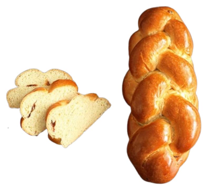 Der Mann Wiener Striezel mit Rosinen