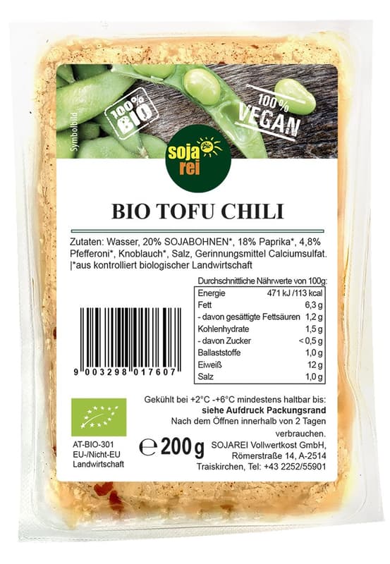 Sojarei BIO Tofu Chili
