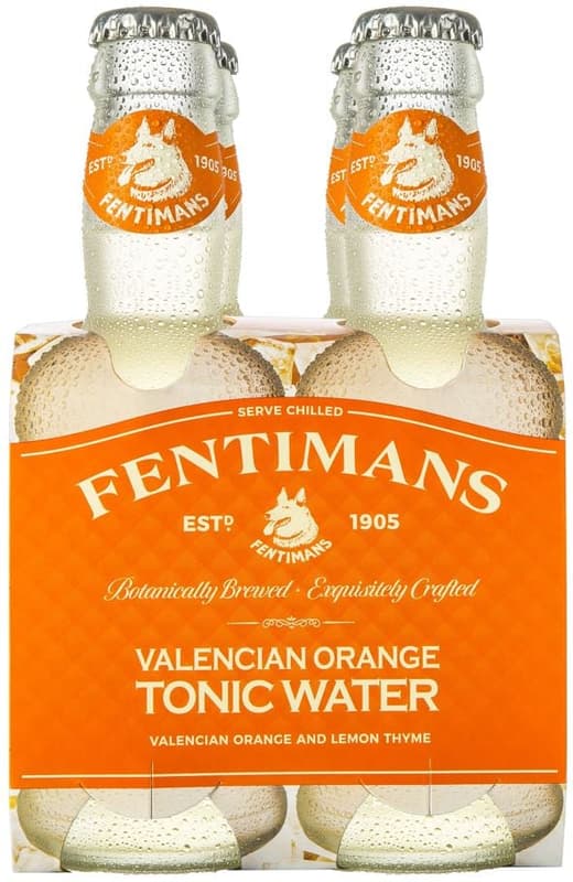 Fentimans Valencian Orange Tonic Water 4x200ml