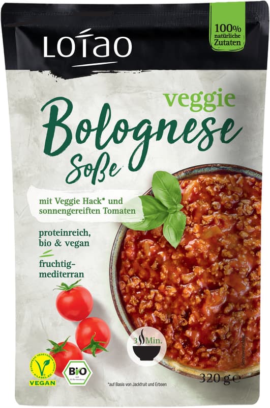 Lotao BIO Vegane Bolognese mit Veggie Hack