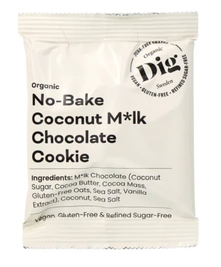DIG BIO No-Bake Coconut M*lk Chocolate Cookie glutenfrei