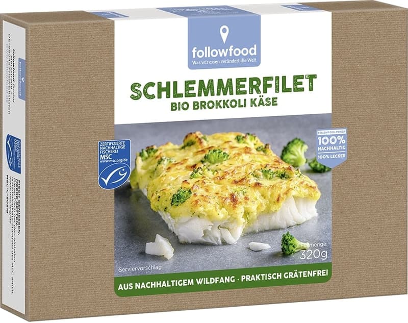 followfish MSC Schlemmerfilet BIO broccoli cheese