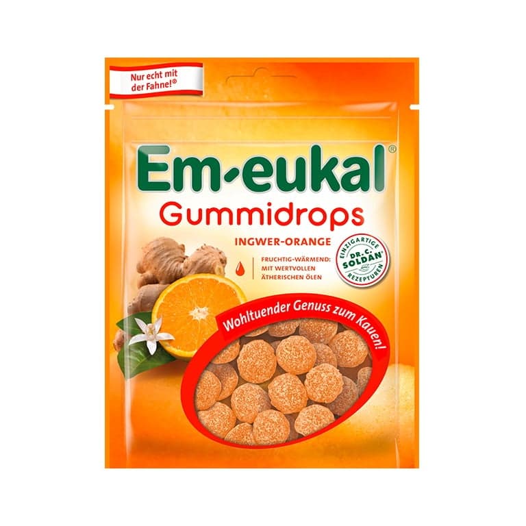 Em-eucal Gum Drops Ginger-Orange