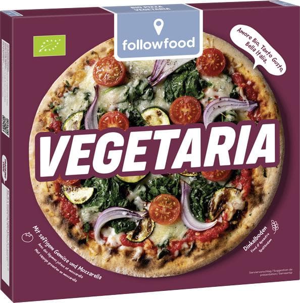 followfood BIO Dinkel-Pizza Vegetariana (tiefgekühlt)