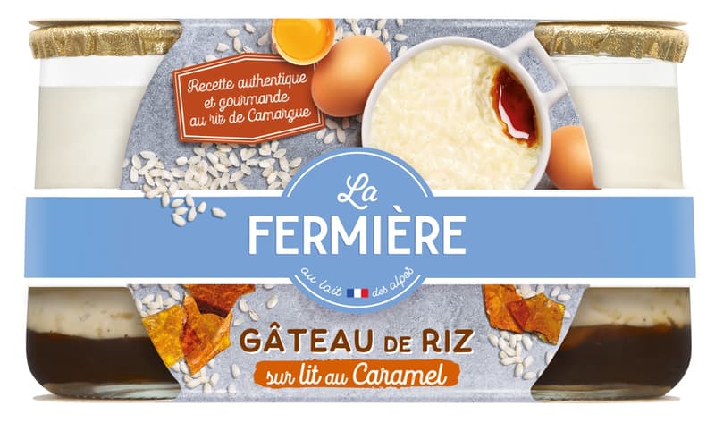 La Fermiere gebackener Milchreis auf Karamell 2x150g