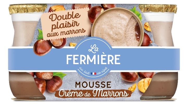 La Fermiere Maronenmousse auf Maronencreme 2x85g