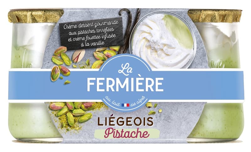 La Fermiere Milchdessert Pistazie 2x130g
