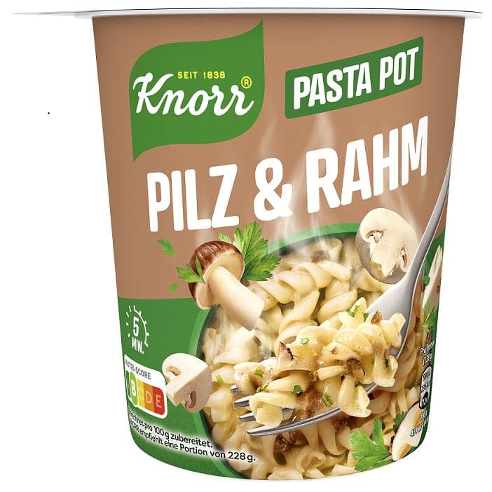 Knorr Pasta Snack Pilz Rahm