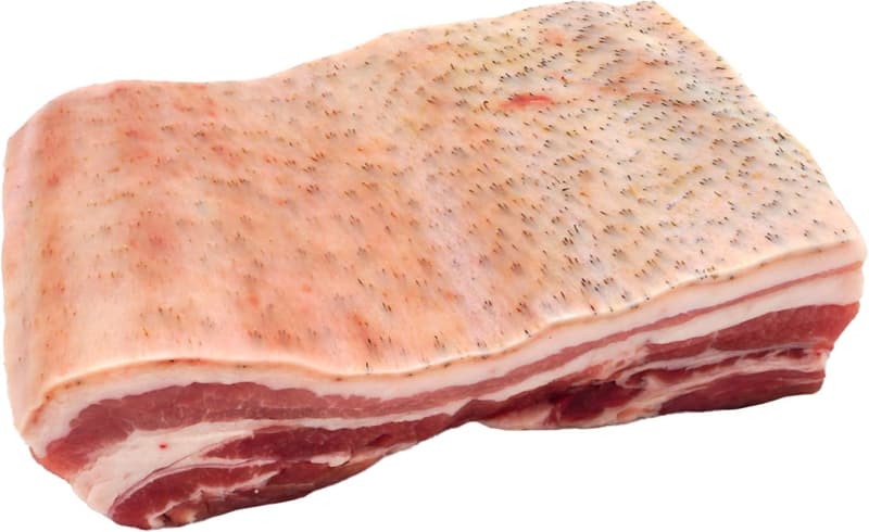 BIO Duroc Freilandschwein Bauch mit Schwarte