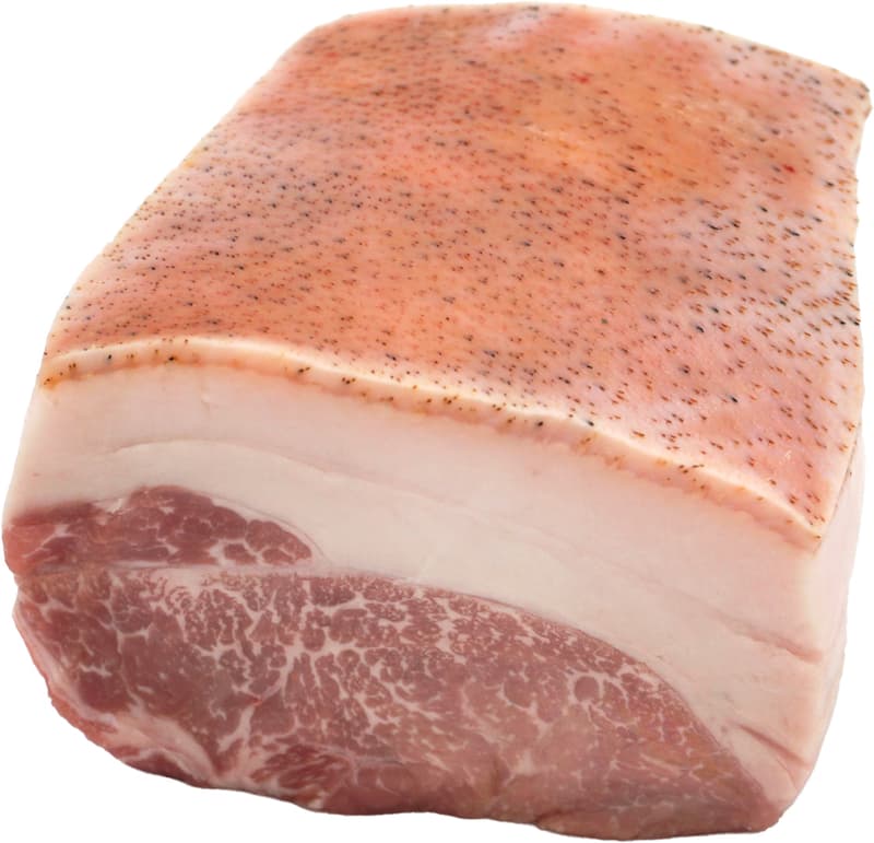 BIO Duroc Freilandschwein DRY AGED Karree mit Schwarte