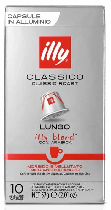 illy Classico Lungo Capsules Nespresso Original compatible