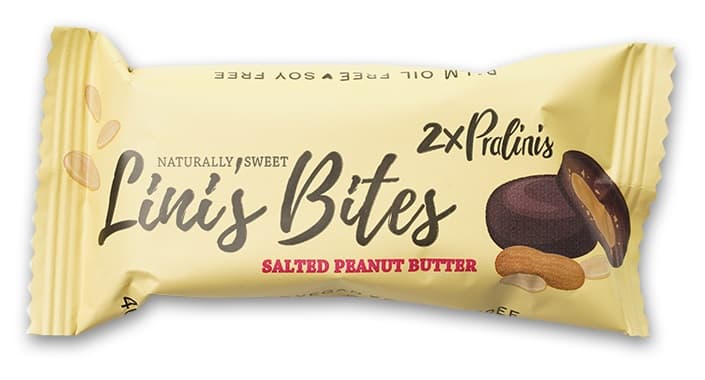 Lini's Bites BIO Salted Peanut Butter Pralinis