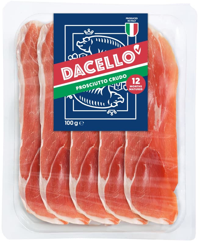 Dacello Prosciutto Crudo geschnitten