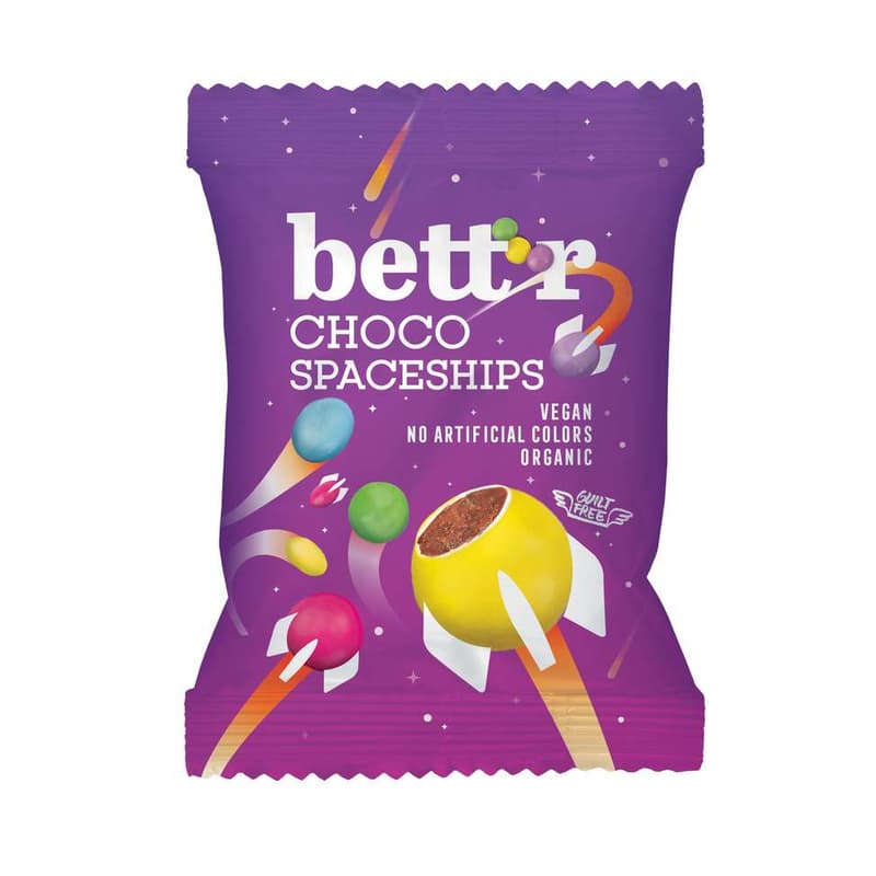 Colorful dragees with dark chocolate filling 