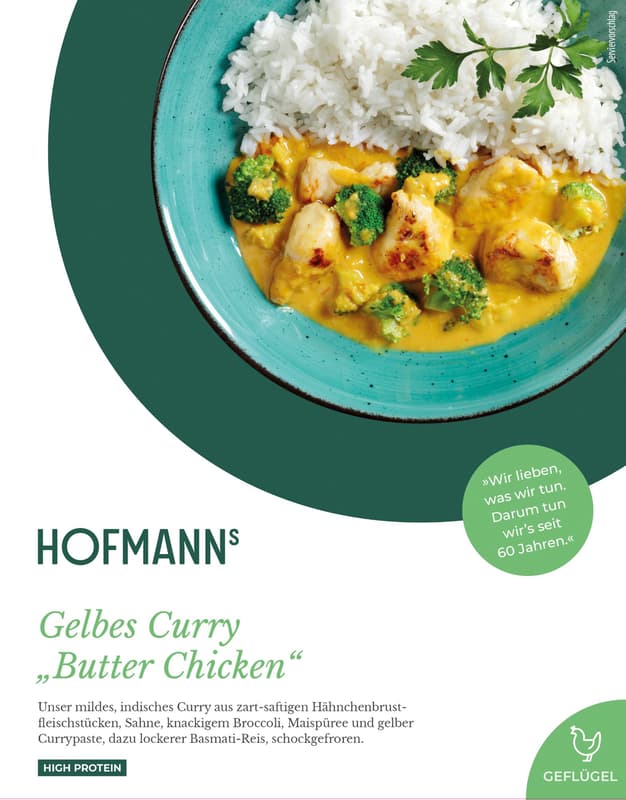 HOFMANNs Yellow Curry "Butter Chicken Style