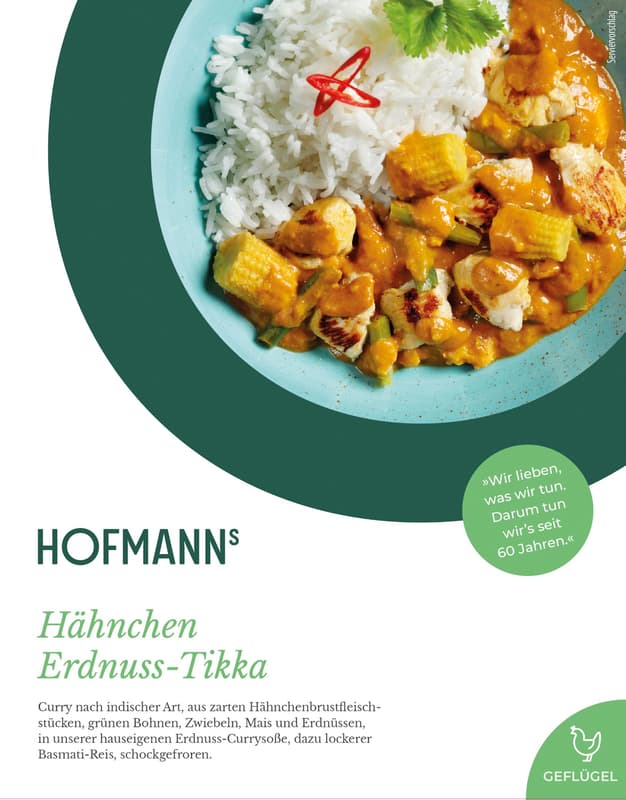 HOFMANNs Chicken Peanut Tikka