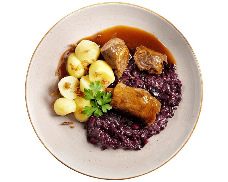 HOFMANNs 2 beef roulades - handmade with small wooden skewers -