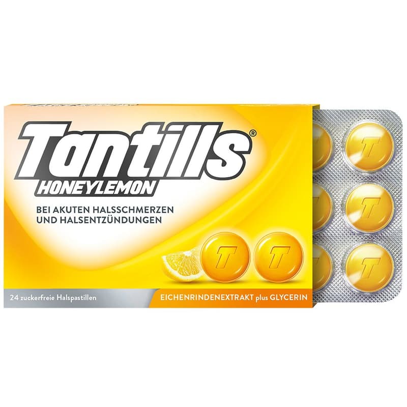TANTILLS HALSPASTILLEN HONEYLEMON