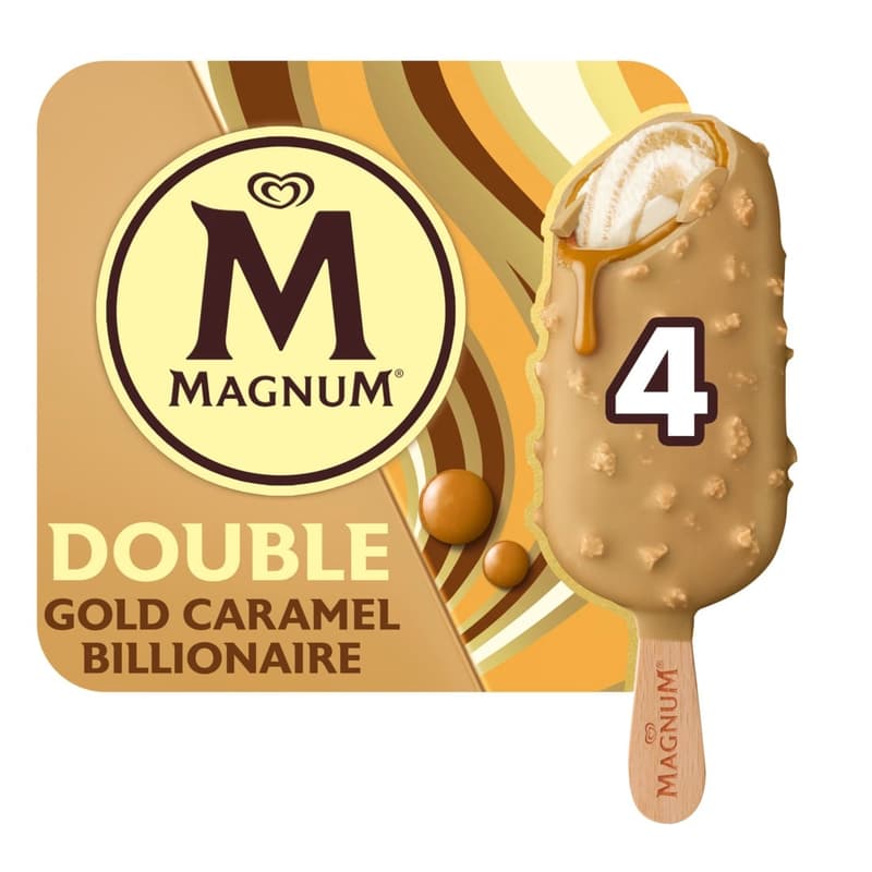 Magnum Multipack 4 x Double Gold Caramel Billionaire