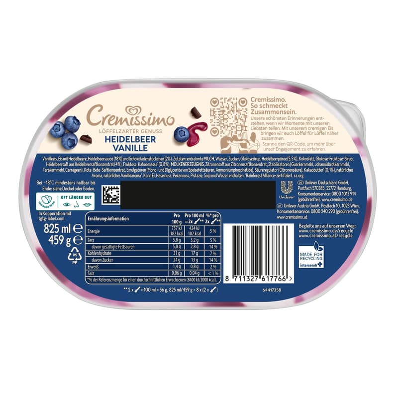 Cremissimo Blueberry Dream Ice Cream