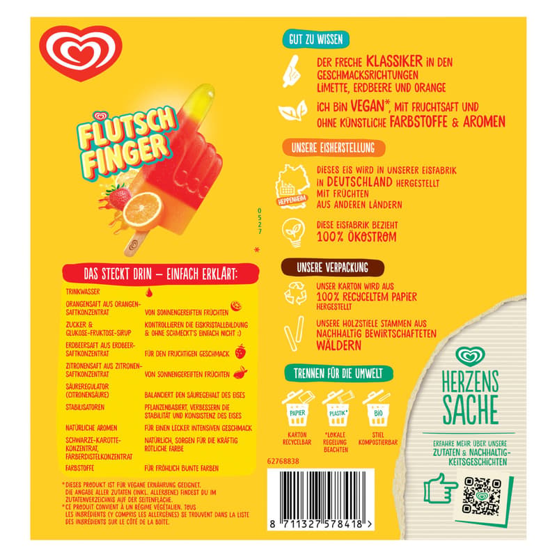 Eskimo Flutschfinger Multipack 8 x (tiefgekühlt)