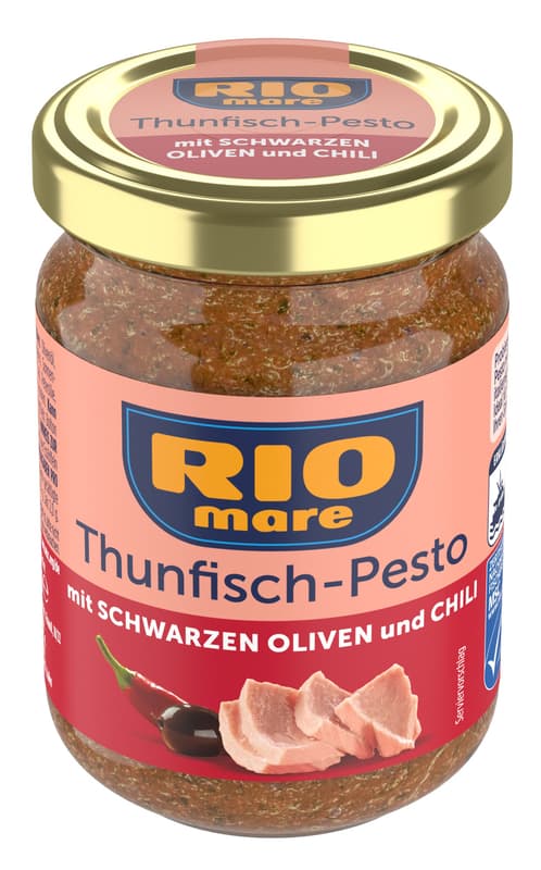Rio Mare Pesto mit schwarzen Oliven und Chili MSC