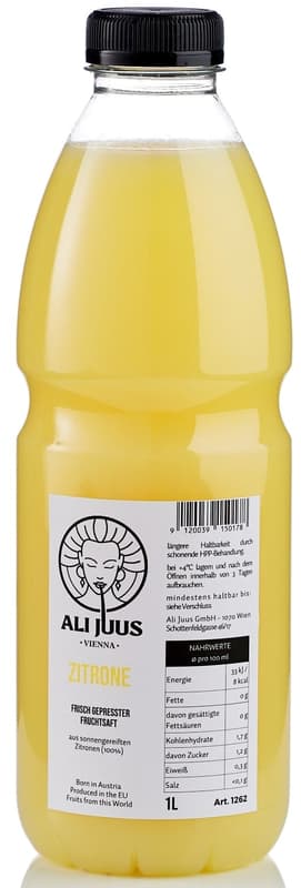 Ali Juus Zitronensaft 100% frisch gepresst - gekühlt