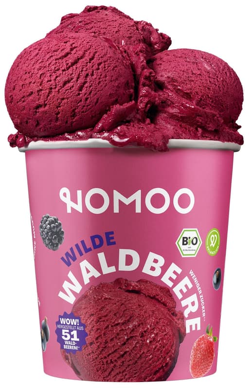 NOMOO ORGANIC Wild Berry Ice Cream VEGAN