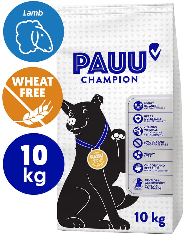 Pauu Sensitive Hundefutter mit Lamm und Reis GLUTENFREI