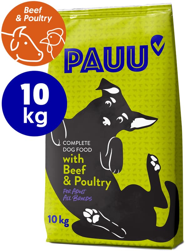 Pauu Hundefutter mit Rind und Geflügel