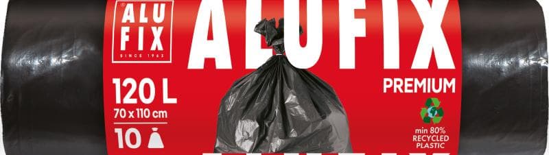 ALUFIX Garbage bags Profi LDPE 70x110cm black 120L/10pcs
