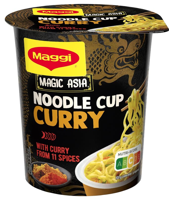 Maggi Magic Asia Instant Noodle Cup Curry Fertiggericht