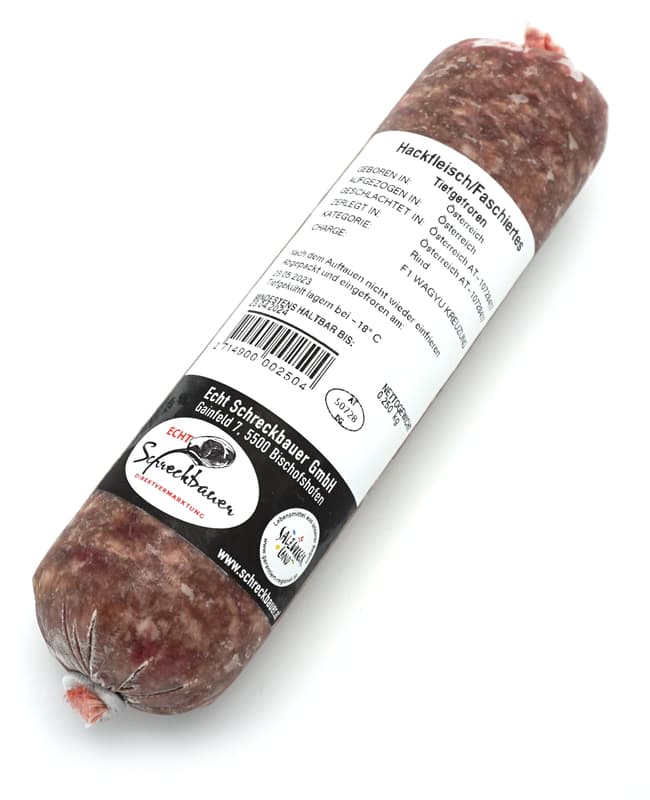 Prime Beef Wagyu F1 Faschiertes (tiefgekühlt)