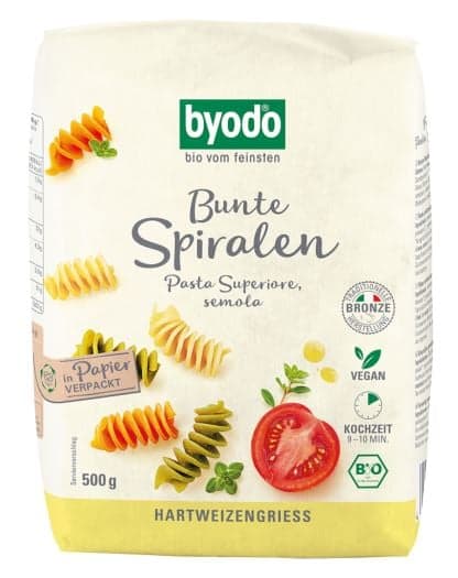 Byodo BIO Spiralen semola bunt