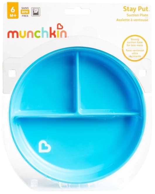 Munchkin Saugnapf Teller Blau