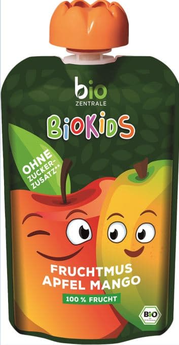 Biozentrale BIO Kids Fruchtmus Apfel-Mango