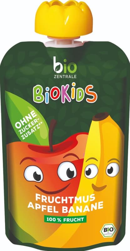 Biozentrale BIO Kids Fruchtmus Apfel-Banane