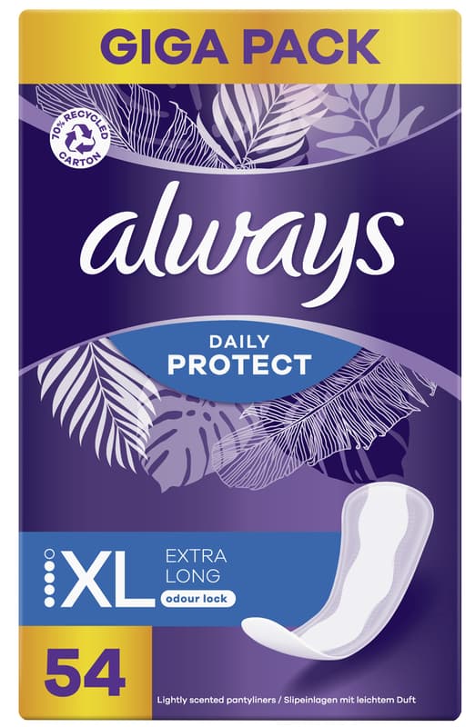 Always Slipeinlage Daily Protect Extra Long mit leichtem Duft Gigapack