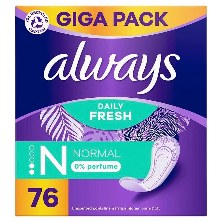 Always Slipeinlage Daily Fresh Normal ohne Duft Gigapack