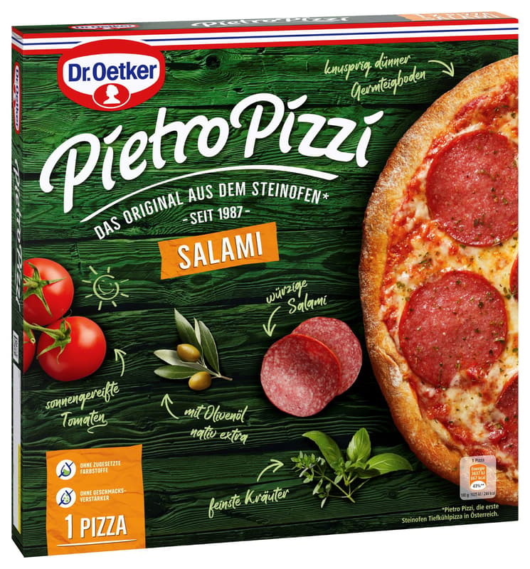 Dr. Oetker Pietro Pizzi Salami 1er (tiefgekühlt)