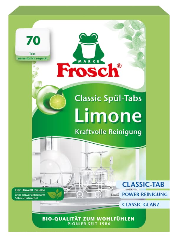 Frosch Classic Spül-Tabs Limone 70er