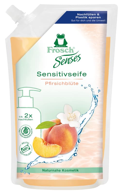 Frosch Senses Soap Peach Refill Bag
