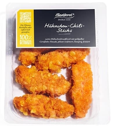 Bedford Hähnchen Chili Sticks paniert