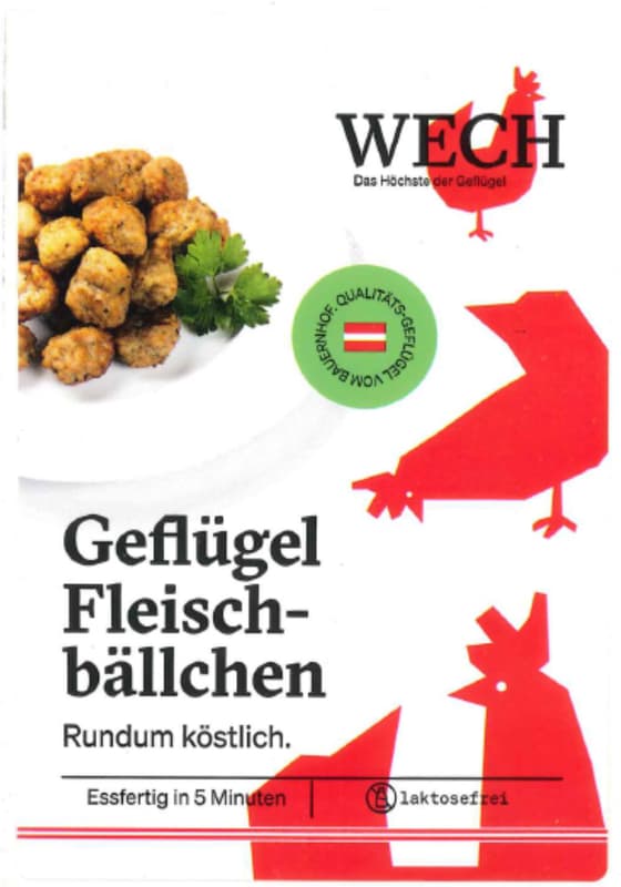 Wech Geflügel Fleischbällchen gebraten