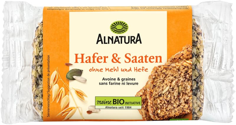 Alnatura BIO Hafer & Saaten Brot geschnitten