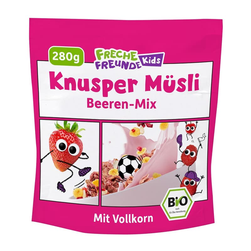 Freche Freunde Kids BIO Knusper Müsli - Beeren-Mix