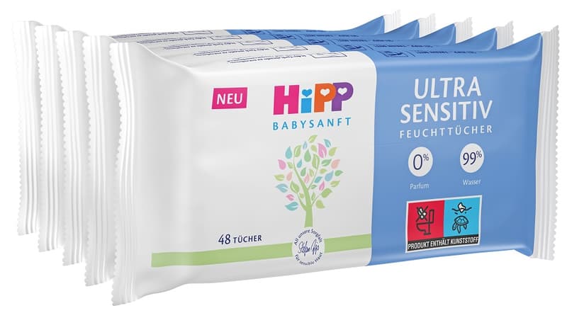 HiPP Babysanft Feuchttücher Ultra sensitiv 5x48 Stk.