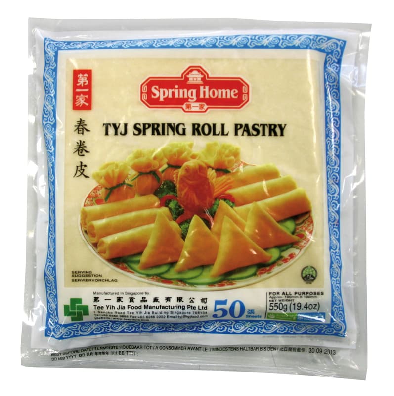 Spring roll pastry, deep-frozen