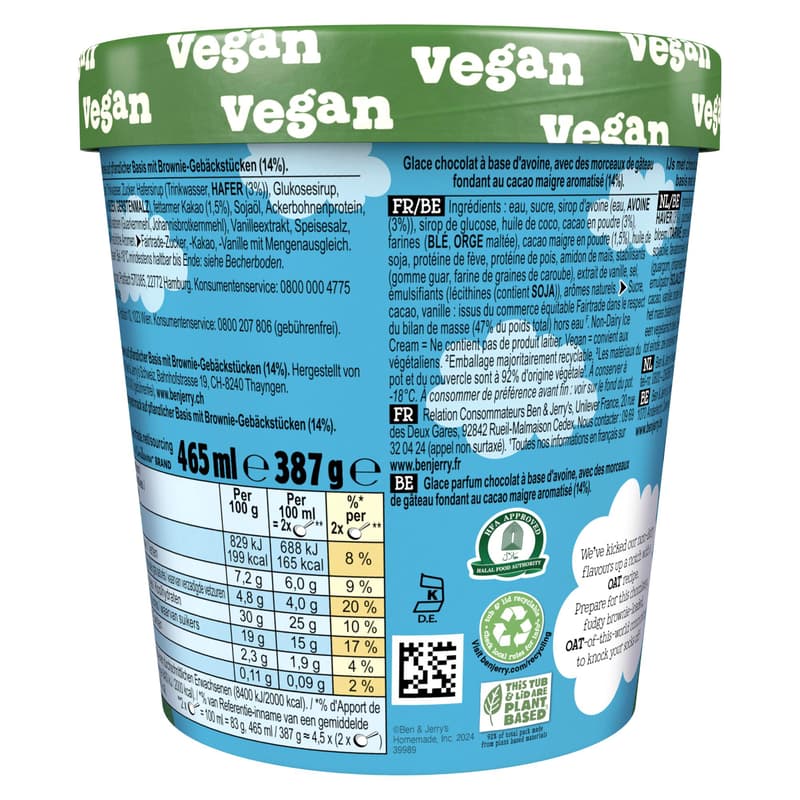 Ben & Jerry's Chocolate Fudge Brownie VEGAN